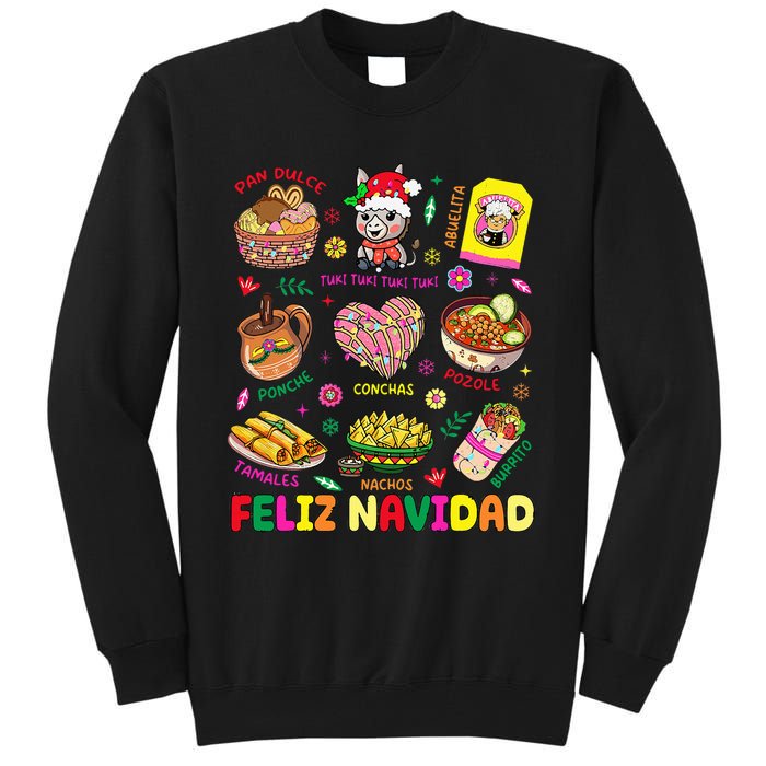 Christmas Feliz Navidad Tis The Season Mexican Food Funny Tall Sweatshirt