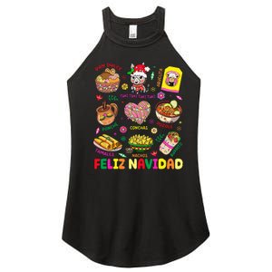 Christmas Feliz Navidad Tis The Season Mexican Food Funny Women's Perfect Tri Rocker Tank