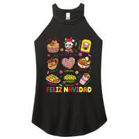 Christmas Feliz Navidad Tis The Season Mexican Food Funny Women's Perfect Tri Rocker Tank