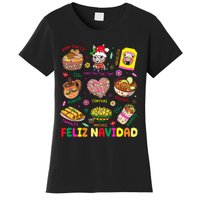 Christmas Feliz Navidad Tis The Season Mexican Food Funny Women's T-Shirt