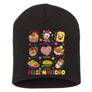 Christmas Feliz Navidad Tis The Season Mexican Food Funny Short Acrylic Beanie