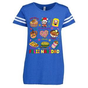 Christmas Feliz Navidad Tis The Season Mexican Food Funny Enza Ladies Jersey Football T-Shirt