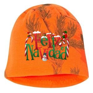 Cool Feliz Navidad Christmas Elf Kati - Camo Knit Beanie