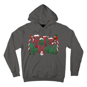 Cool Feliz Navidad Christmas Elf Hoodie