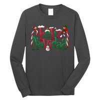 Cool Feliz Navidad Christmas Elf Long Sleeve Shirt