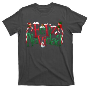 Cool Feliz Navidad Christmas Elf T-Shirt