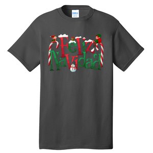 Cool Feliz Navidad Christmas Elf Tall T-Shirt