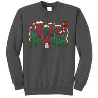 Cool Feliz Navidad Christmas Elf Tall Sweatshirt