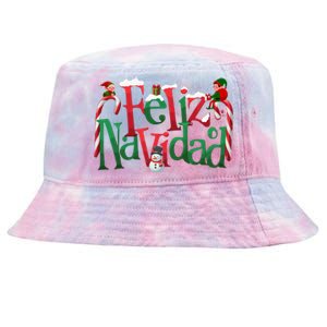 Cool Feliz Navidad Christmas Elf Tie-Dyed Bucket Hat