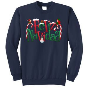 Cool Feliz Navidad Christmas Elf Sweatshirt