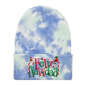 Cool Feliz Navidad Christmas Elf Tie Dye 12in Knit Beanie