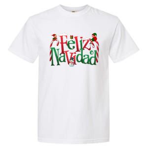 Cool Feliz Navidad Christmas Elf Garment-Dyed Heavyweight T-Shirt