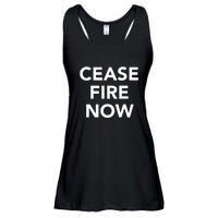 Cease Fire Now Ladies Essential Flowy Tank