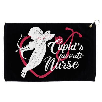 Cupid's Favorite Nurse Gift Valentines Day Gift Grommeted Golf Towel