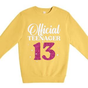 Cool For Ns 13 Year Old Birthday Cute Premium Crewneck Sweatshirt