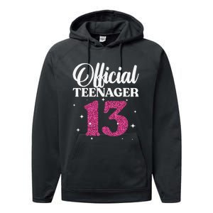 Cool For Ns 13 Year Old Birthday Cute Performance Fleece Hoodie