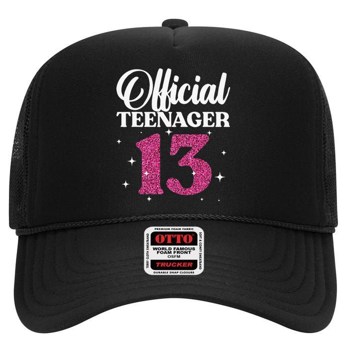 Cool For Ns 13 Year Old Birthday Cute High Crown Mesh Back Trucker Hat