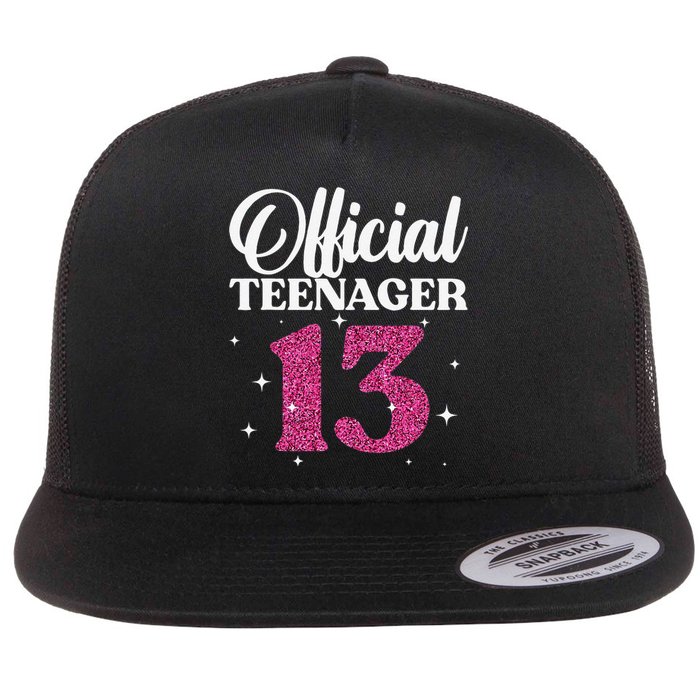 Cool For Ns 13 Year Old Birthday Cute Flat Bill Trucker Hat