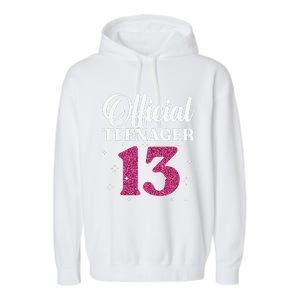 Cool For Ns 13 Year Old Birthday Cute Garment-Dyed Fleece Hoodie