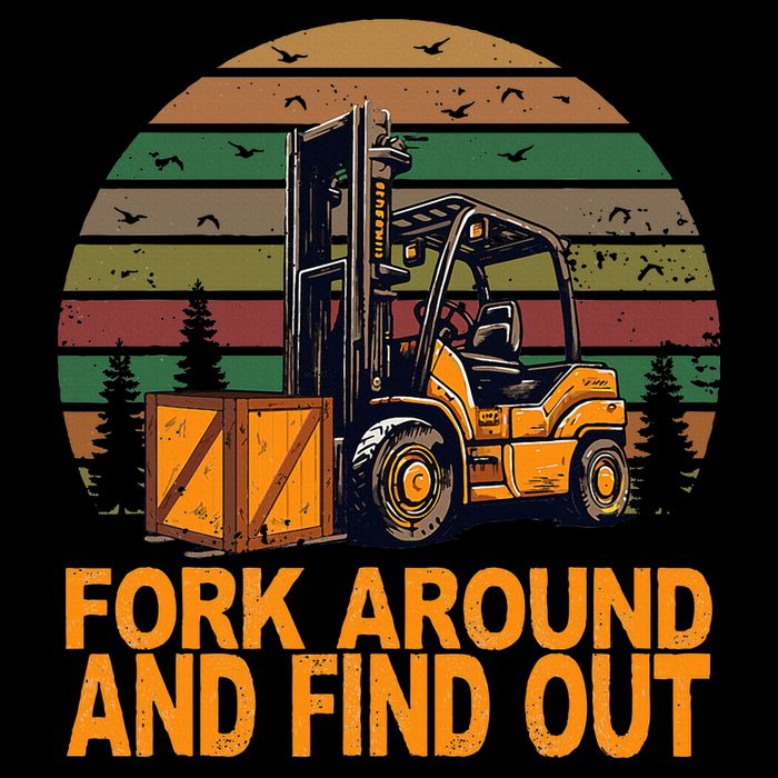 Certified Forklift Operator Fork Around And Find Out Flat Bill Trucker Hat
