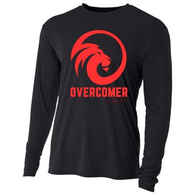 Christian Faith Overcomer Motivational Lion Of Judah Cooling Performance Long Sleeve Crew