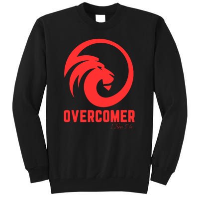 Christian Faith Overcomer Motivational Lion Of Judah Tall Sweatshirt