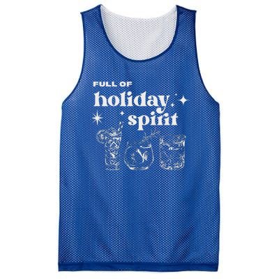 Christmas Full Of Holiday Spirit Cocktail Club Mesh Reversible Basketball Jersey Tank