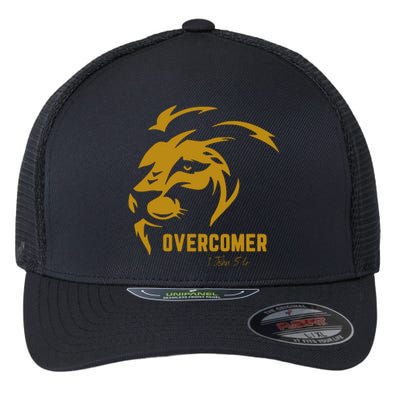 Christian Faith Overcomer Motivational Lion Of Judah Flexfit Unipanel Trucker Cap