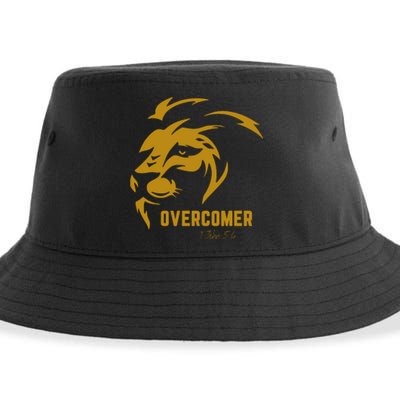 Christian Faith Overcomer Motivational Lion Of Judah Sustainable Bucket Hat