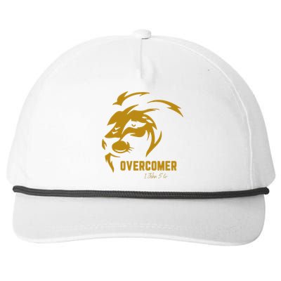 Christian Faith Overcomer Motivational Lion Of Judah Snapback Five-Panel Rope Hat