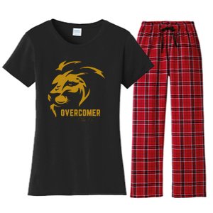 Christian Faith Overcomer Motivational Lion Of Judah Women's Flannel Pajama Set