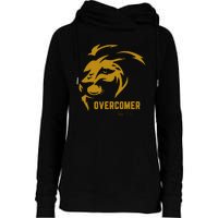 Christian Faith Overcomer Motivational Lion Of Judah Womens Funnel Neck Pullover Hood