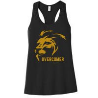 Christian Faith Overcomer Motivational Lion Of Judah Women's Racerback Tank