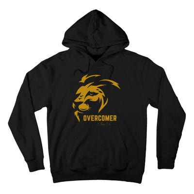 Christian Faith Overcomer Motivational Lion Of Judah Tall Hoodie