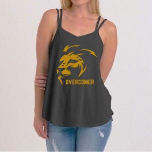 Christian Faith Overcomer Motivational Lion Of Judah Women's Strappy Tank