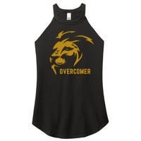 Christian Faith Overcomer Motivational Lion Of Judah Women's Perfect Tri Rocker Tank