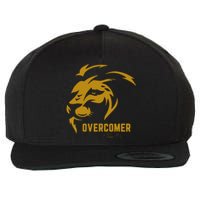 Christian Faith Overcomer Motivational Lion Of Judah Wool Snapback Cap