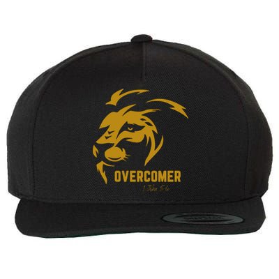 Christian Faith Overcomer Motivational Lion Of Judah Wool Snapback Cap