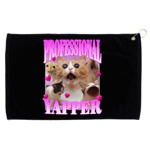 Cat Funny Oddly Specific Dank Meme Professional Yapper Grommeted Golf Towel