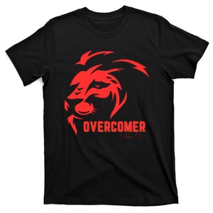 Christian Faith Overcomer Motivational Lion Of Judah T-Shirt