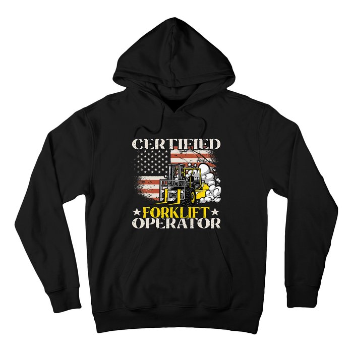 Certified Forklift Operator Forklift Driver Hoodie