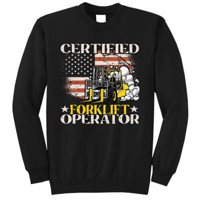 Certified Forklift Operator Forklift Driver Sweatshirt