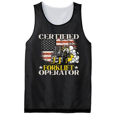 Certified Forklift Operator Forklift Driver Mesh Reversible Basketball Jersey Tank