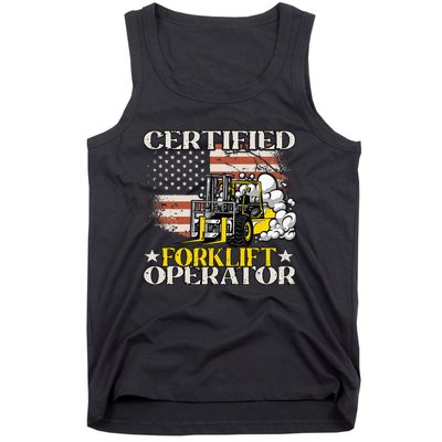 Certified Forklift Operator Forklift Driver Tank Top