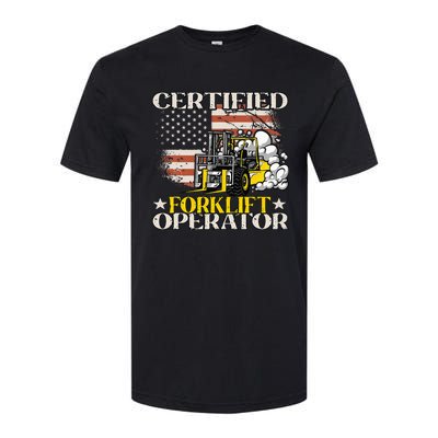 Certified Forklift Operator Forklift Driver Softstyle CVC T-Shirt