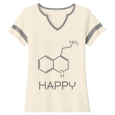 Chemist Funny Organic Chemistry Ladies Halftime Notch Neck Tee