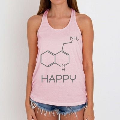 Chemist Funny Organic Chemistry Women's Knotted Racerback Tank