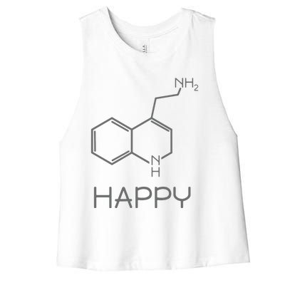 Chemist Funny Organic Chemistry Women's Racerback Cropped Tank