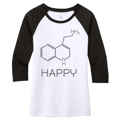 Chemist Funny Organic Chemistry Women's Tri-Blend 3/4-Sleeve Raglan Shirt