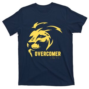 Christian Faith Overcomer Motivational Lion Of Judah T-Shirt